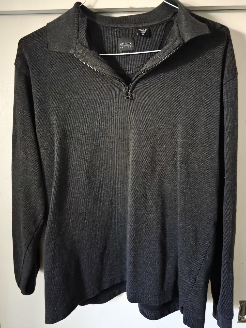 Arrow Men's Charcoal Half-Zip Sweater